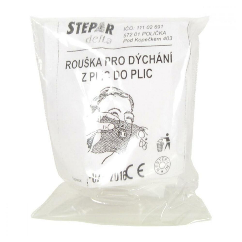 RESUSCITAČNÍ ROUŠKA S PLASTOVÝM NAÚSTKEM
