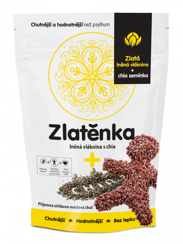 Zlatěnka lněná vláknina a chia 300g