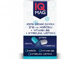 IQ Mag 375mg horč.+vitB6+kys.list.cps 60