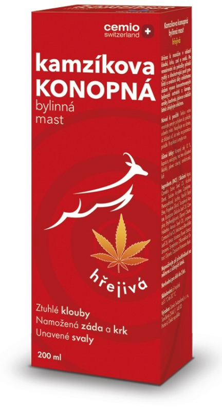 Cemio Kamzikova konop.mast hrejiva 200ml