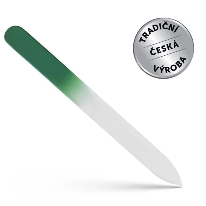 Svorto Pilník skleněný zelený 12.5cm