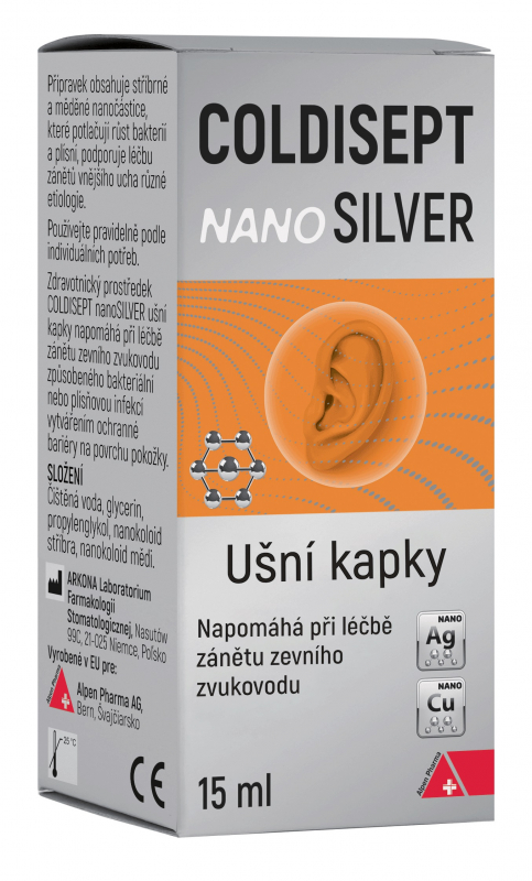 COLDISEPT nanoSILVER ušní kapky 15ml
