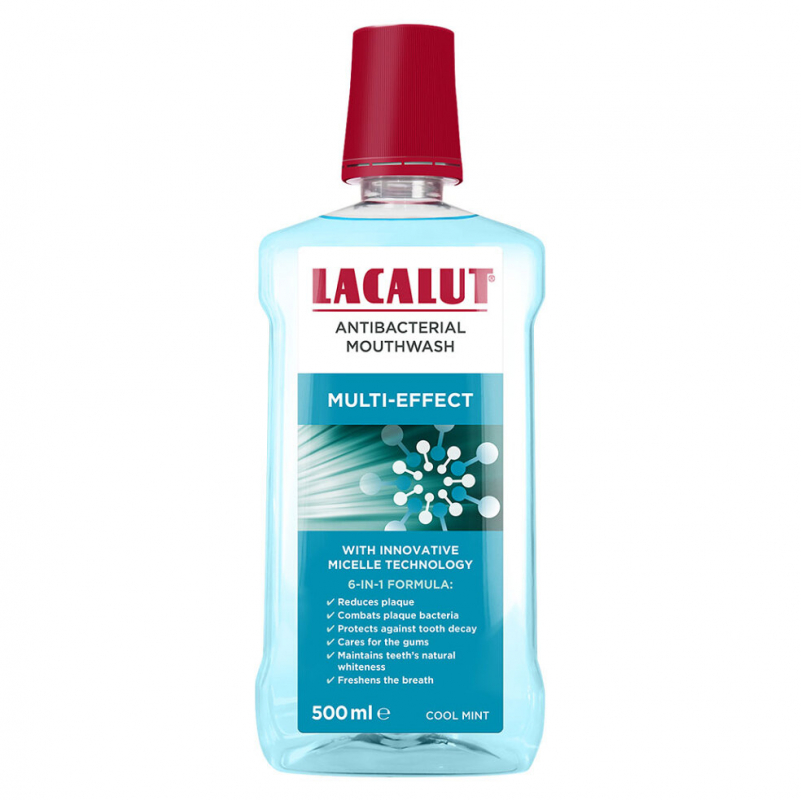 Lacalut Multi effect micelární ústní voda 500ml