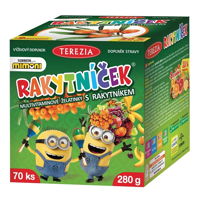 RAKYTNICEK zelatinky MIMONI 70ks