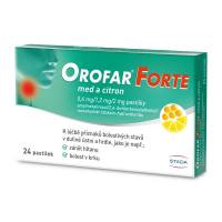 Orofar Forte med+citron 24pas0.6mg/1.2mg