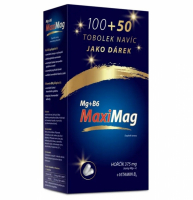 MaxiMag Hořčík 375mg+B6 tob.100+50DÁR.BA