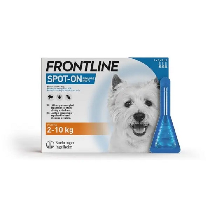 Frontline SpOnDog 2-10kg pipeta 3x0.67ml