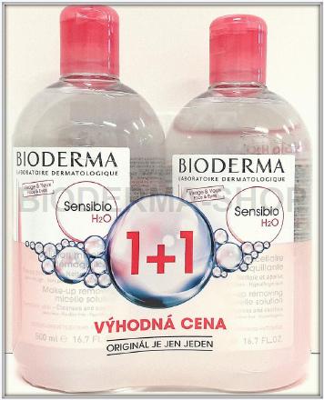 BIODERMA Sensibio H2O 2x500ml 1+1 Festival