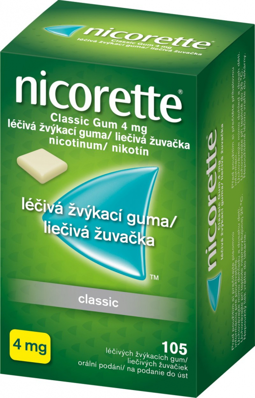 Nicorette Classic Gum 105x4mg