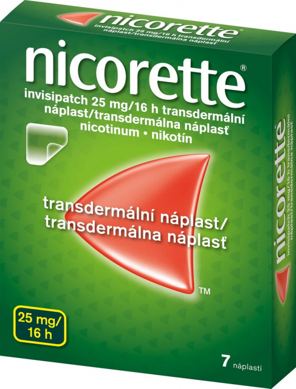 Nicorette Invisip.25mg/16h drm.em.7x25mg