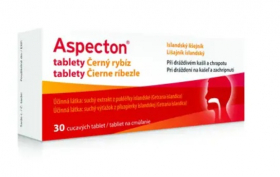 Aspecton tablety na kašel černý rybíz 30ks