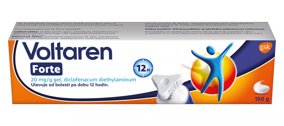 Voltaren Forte 20mg/g gel 150g IIB CZ