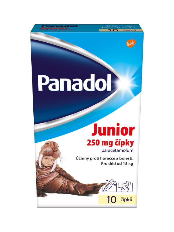 Panadol Junior 250mg sup. 10 CZ