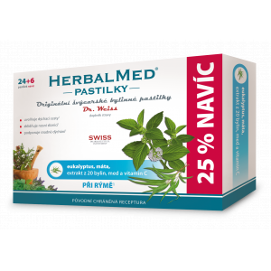 HerbalMed past. Dr.Weiss Eukalypt+máta+vit.C 24+6