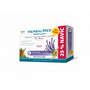 HerbalMed past. Dr.Weiss BEZ CUKRU Šalv+žen+C 24+6