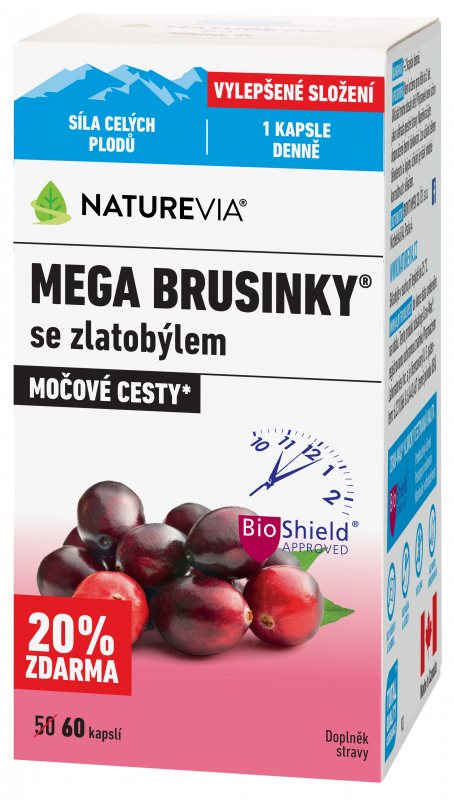 NatureVia Mega brusinky cps.60