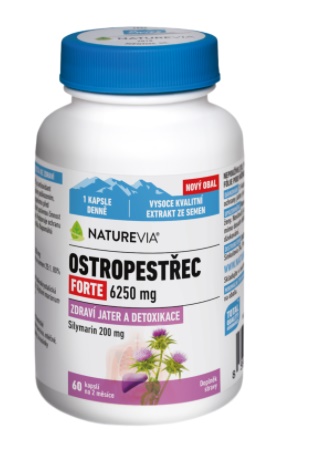 NatureVia Ostropestřec forte cps.60