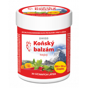Koňský balzám SWISS hřejivý 500 + 50 ml
