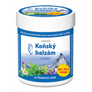 Koňský balzám SWISS chladivý 500 + 50 ml