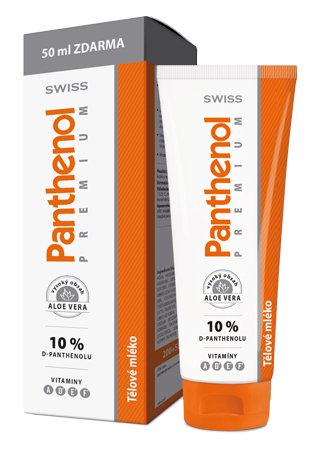 Panthenol 10% Swiss PREMIUM těl.mléko 200+50ml Zda