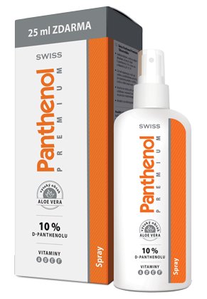 Panthenol 10% Swiss Premium spray 150+25ml ZDARMA