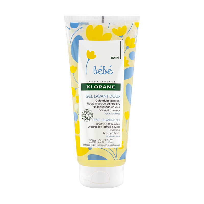 KLORANE BEBE Jemný mycí gel s měsíčkem 200ml