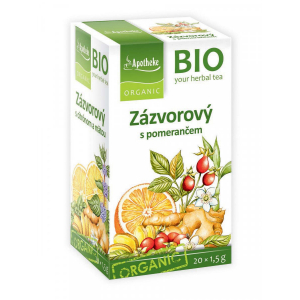 Apotheke BIO Zázvorový čaj s pomerančem 20x1.5g