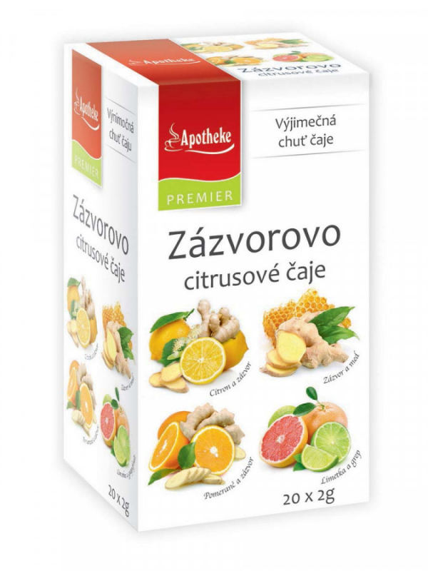 Apotheke Zázvorovo citrusové čaje 4v1 20x2g