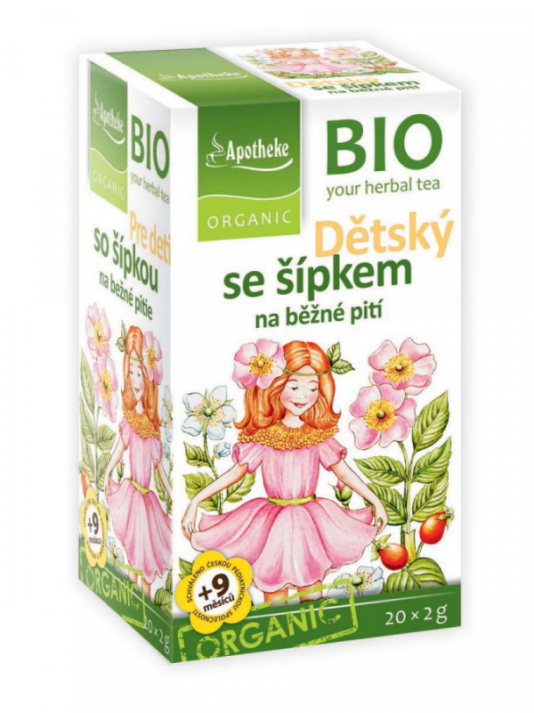 Apotheke BIO Dětský ovocný čaj se šípkem 20x2g