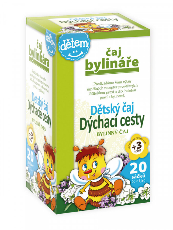 Čaj Bylináře Dětský Dýchací cesty 20x1.5g