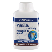 MedPharma Vápník 600mg+vit.D-liquid tob.67