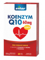 Vitar Koenzym Q10 60mg+Se+vit.E+thiamin cps.60