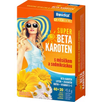 Vitar Super Beta-karot.měsíček+7kráska tbl.40+20