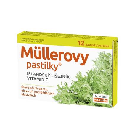 Müllerovy pastilky s islandským lišejníkem 12ks