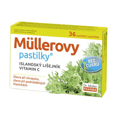 Mullerovy pastilky s islandským lišejníkem bez cukru 36ks