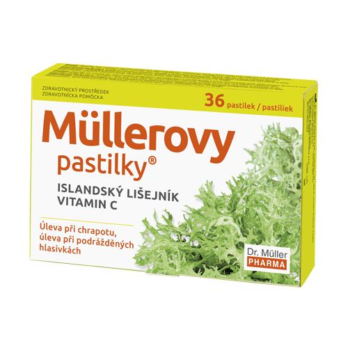 Müllerovy pastilky s islandským lišejníkem s vitamínem C 36ks