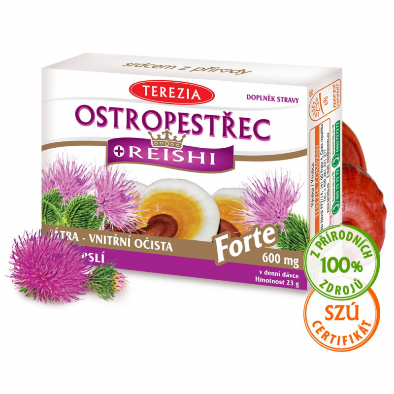 TEREZIA Ostropestřec+Reishi Forte cps.60
