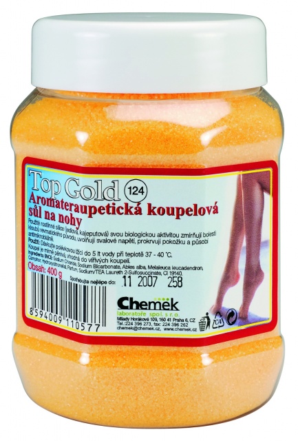 TOP GOLD Aromaterapeutická koupel.sůl na nohy 400g