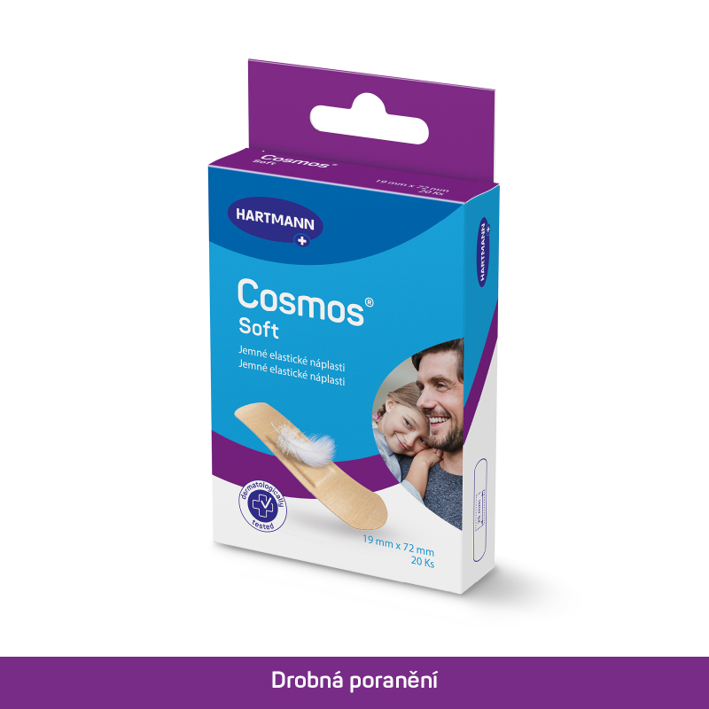 COSMOS Soft náplast jemná 19x72mm 20ks